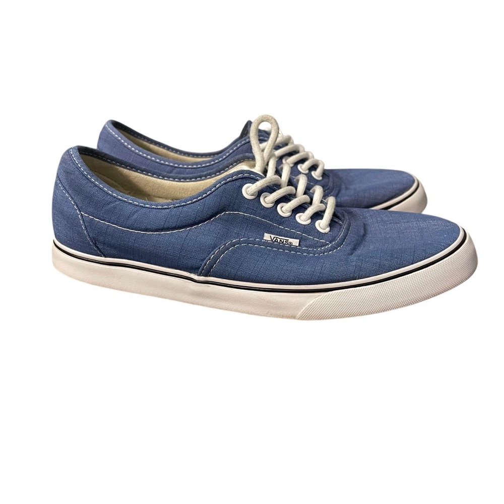 ✨ Vans Navy Blue Low Top Lace Up Sneakers Men’s 8 Women’s 9.5